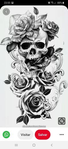 450 Skull And Roses Ideas Tattoos Body Art Tattoos Cool Tattoos