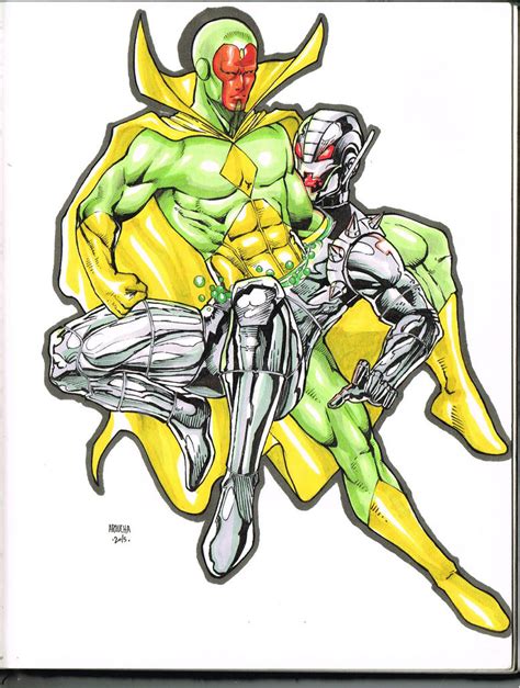 Vision vs. Ultron by Gabriel-Aroucha on DeviantArt