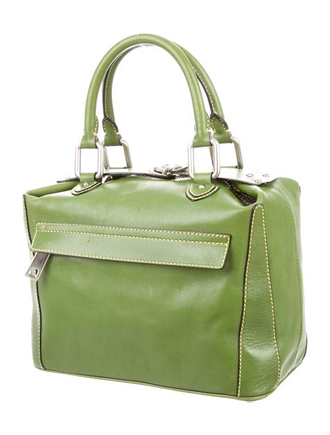 Marc Jacobs Green Leather Handle Bag Handbags Mar42310 The Realreal