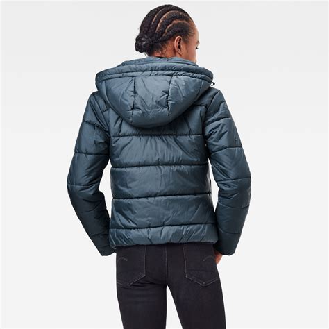 Meefic Hooded Padded Jacket Medium Blue G Star RAW