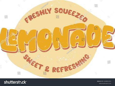 Freshly Squeezed Lemonade Vintage Sign Vector Stock Vector Royalty