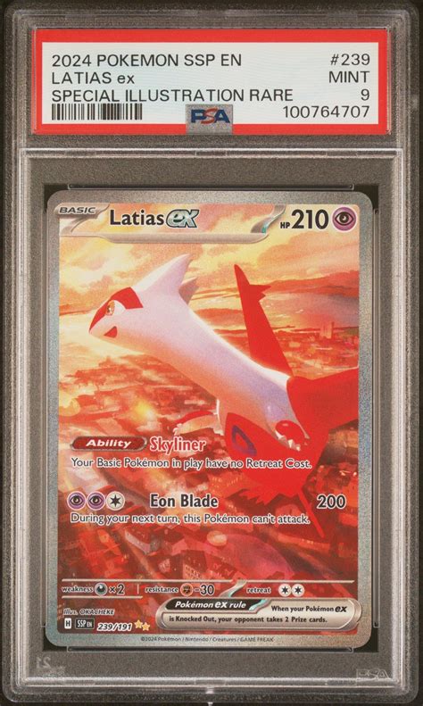 2024 Pokemon Ssp En Surging Sparks 239 Latias Ex Special Illustration