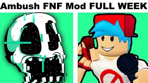 VS Ambush DOORS FNF Mod FULL WEEK YouTube