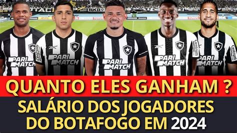 SALÁRIO DOS JOGADORES DO BOTAFOGO EM 2024 LUIZ HENRIQUE PABLO