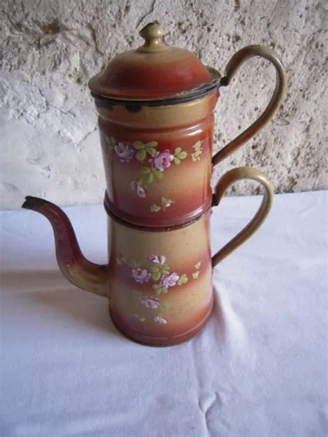 Cafetiere Ancienne Emaillee Japy Eur Picclick Fr