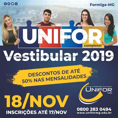 Provas Do Vestibular Ser O Aplicadas Em Outubro Unifor Mg