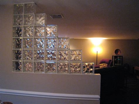 Glass Block Divider Wall