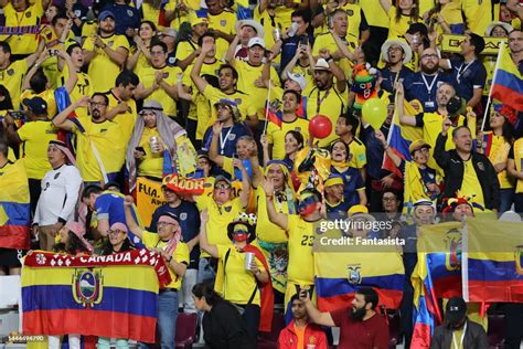 Ecuador Fans During The Fifa World Cup Qatar 2022 Group A Match News