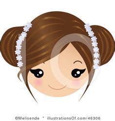 brown hair girl clipart - Clipground