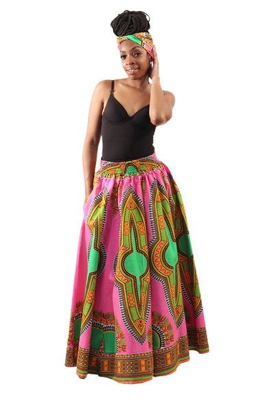 African Print Dashiki Maxi Skirt Divas Den Fashion