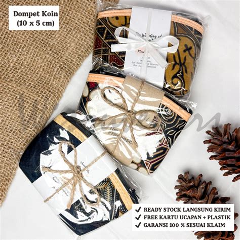 Jual Souvenir Pernikahan Dompet Koin Batik Khas Jogja Ukuran X Cm