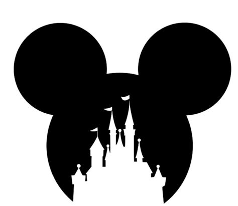 Mickey Head Castle Svg Cricut Ready Etsy