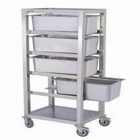 Silver Stainless Steel Kitchen Trolley At Rs In Bengaluru Id