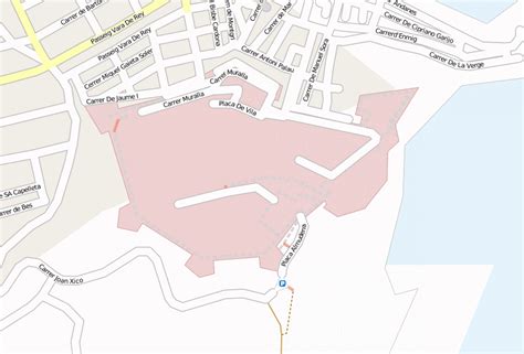 Dalt Vila Stadtplan Mit Satellitenbild Und Unterkünften Von Ibiza