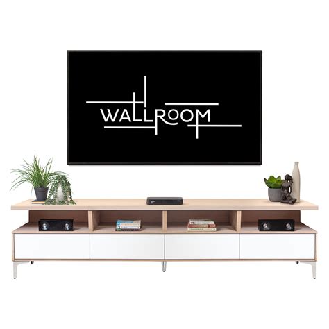 white tv stand ample storage fully assembled unit