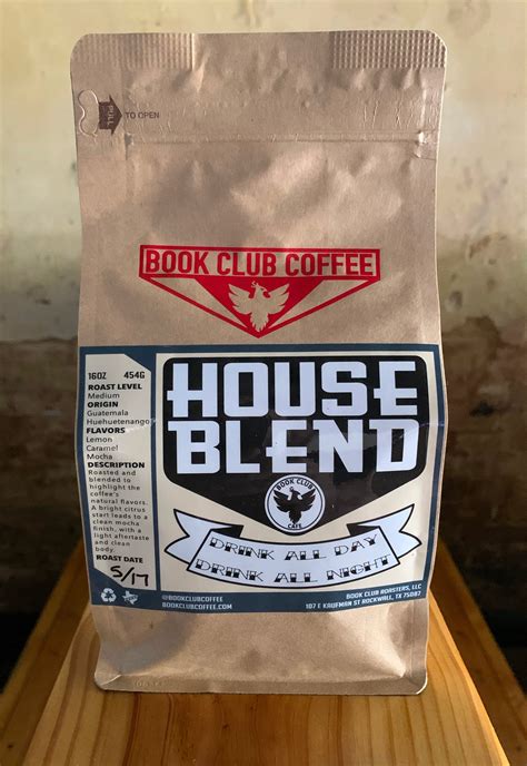 House Blend Coffee – Book Club Cafe