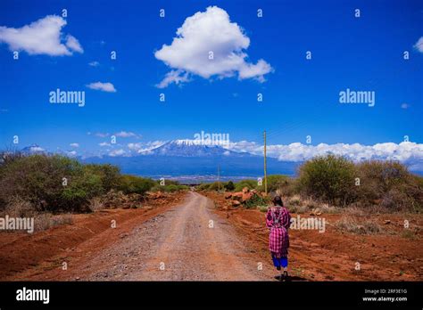 Mount Kilimanjaro Dormant Volcano In the United Republic Of Tanzania ...