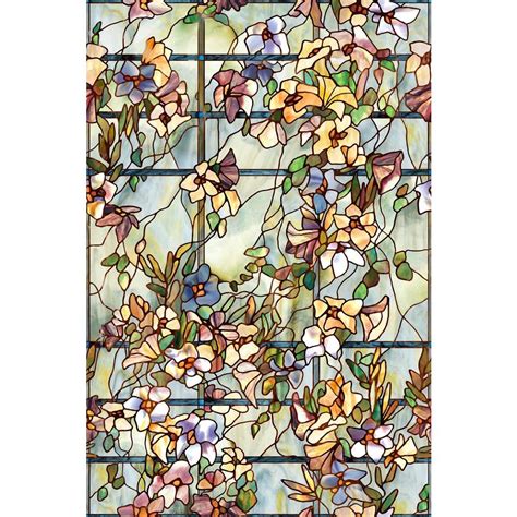 Artscape 24 In X 36 In Summer Magnolia Decorative Window Film 01 0142 The Home Depot