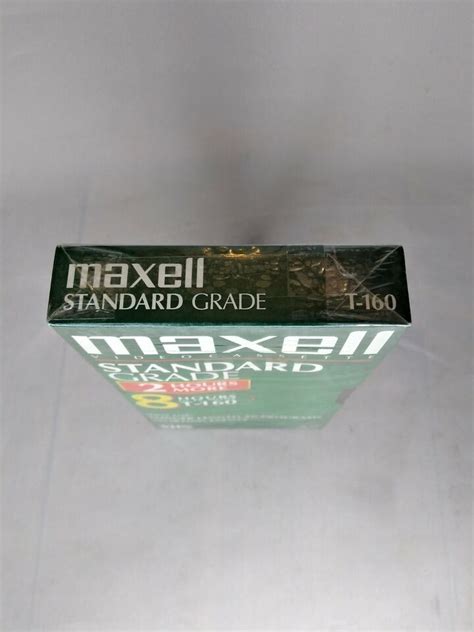 Maxell Blank VHS 8 Hours Standard Grade T 160 Factory Sealed