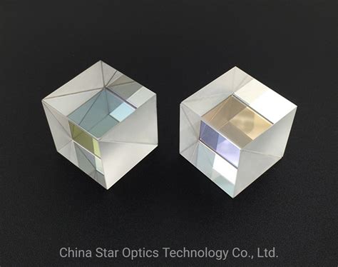 Fused Silica Non Polarizing Optical Glass Bk7 Beamsplitter Prism