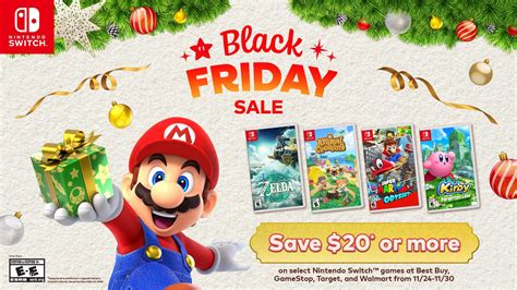 Nintendo Officially Announces Black Friday Switch Deals For 2024