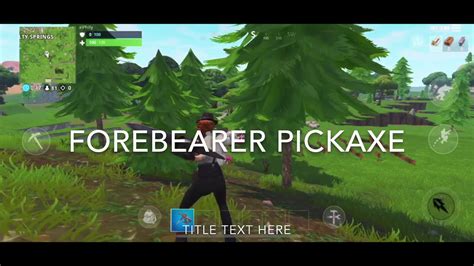 NEW FOREBEARER FORTNITE PICKAXE SOUND EFFECTS AND GAMEPLAY XLPHILLY