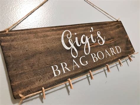 Gigis Brag Boardgigi Giftgift For Gigigrandma Giftgigi Etsy