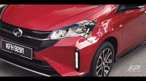 Perodua Myvi Facelift Cranberry Red Youtube