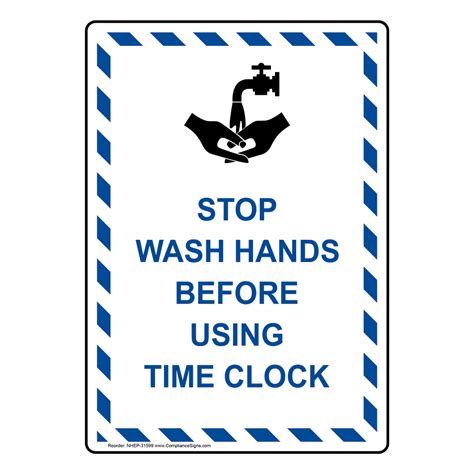 Stop Wash Your Hands Sign