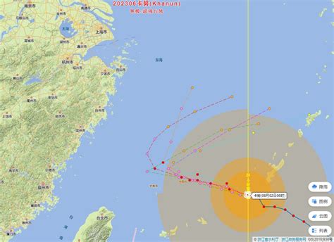 第6号超强台风卡努最新路径（8月2日5时） 哔哩哔哩