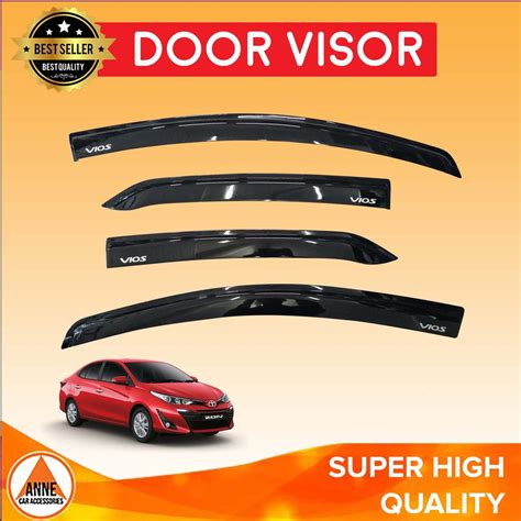 Toyota Vios Prime 2018 Aug Onwards Gen 4 Door Visor OEM Rain Guard