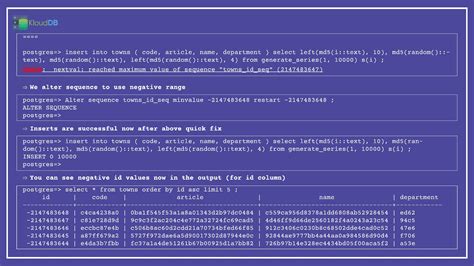 Postgres Int Out Of Range What To Do Klouddb