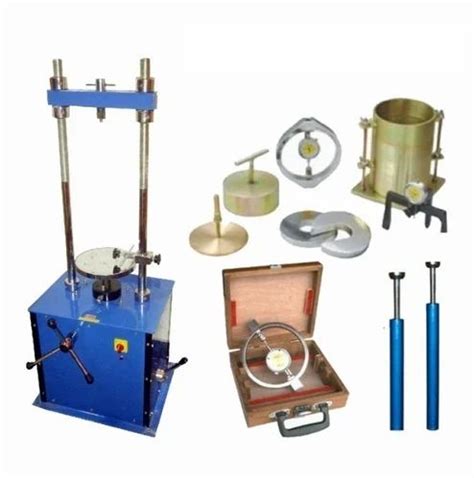 Blue Mild Steel California Bearing Ratio Apparatus For Soil Testing