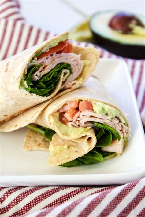 Whole Wheat Turkey Wraps With Avocado Recipe Healthy Chicken Recipes Easy Turkey Wrap