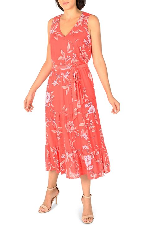 Robbie Bee Floral Sleeveless Maxi Dress Nordstromrack Maxi Dress