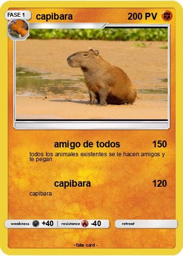 Pokémon capibara 99 99 amigo de todos Mi carta pokémon