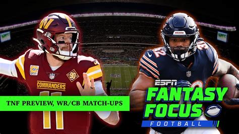 TNF Preview Best WR CB Match Ups And Sunday Games To Look Out For