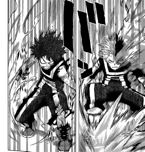 Deku Vs Todoroki Manga Panels