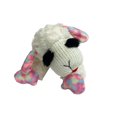 Multipet Lamb Chop Plush Dog Toy Medium Plaid Ears And Paws Atelier