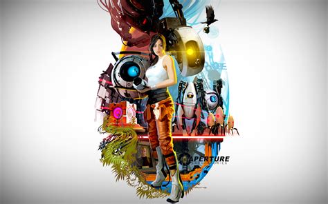 Portal 2 70s Wallpaper By Bubbathegecko