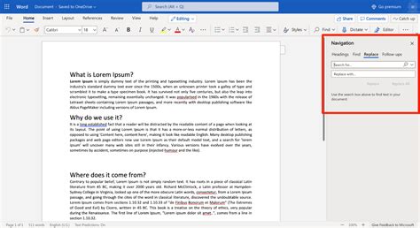 How To Find And Replace Text In Word