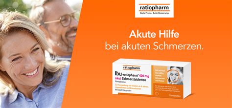 Ibu Ratiopharm Mg Akut Schmerztabletten St Shop Apotheke