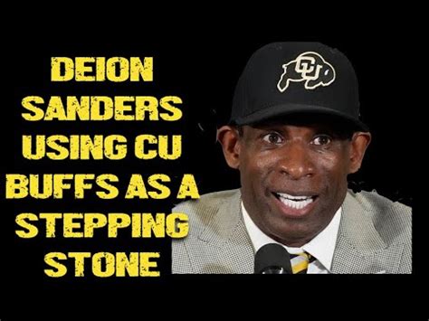 Note To Cu Buffs Football Fans You Do Know Deion Sanders Is Using You