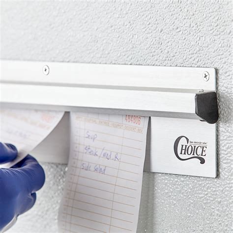 Choice 48 X 3 12 Aluminum Wall Mounted Ticket Holder