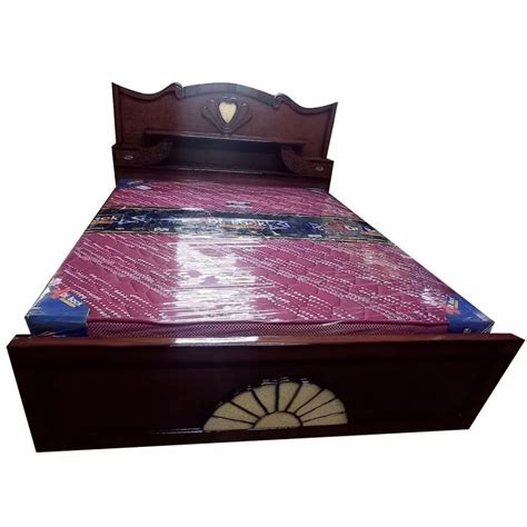 Full Size Teak Wood Wooden Double Cot Bed With Storage At Rs In