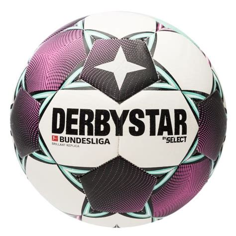 Derbystar Football Brillant APS Replica Bundesliga 2020/21 - White/Pink ...