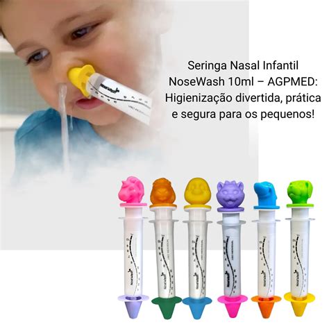 Seringa Para Lavagem Nasal Infantil - Seringa para Lavagem Nasal Infantil NoseWash 10ML - Agpmed - Produtos ...