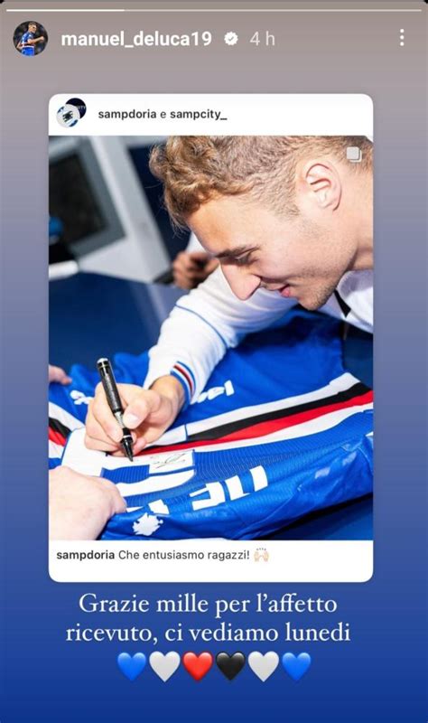 Sampdoria De Luca ringrazia i tifosi Ci vediamo lunedì