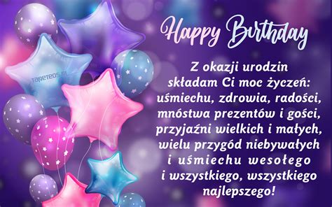 Urodziny Happy Birthday 127 Balony Zyczenia Urodzinowe Z Okazji