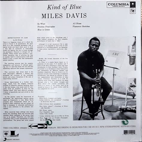 Lp Miles Davis Kind Of Blue Eu Press Kupindo